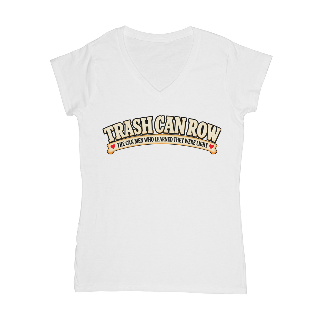Trash Can Row Classic Women's V-Neck T-Shirt