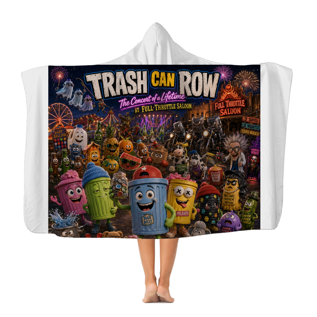 Trash Can Row: Concert for a Lifetime – Classic Adult Hooded Blanket