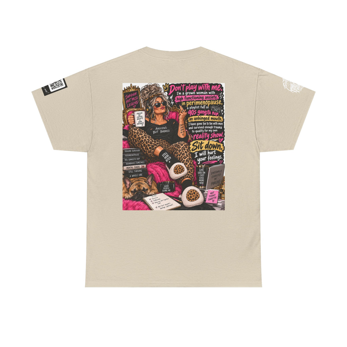 Grown Woman in Premenopause — 90s Gangsta Rap Back Graphic Tee