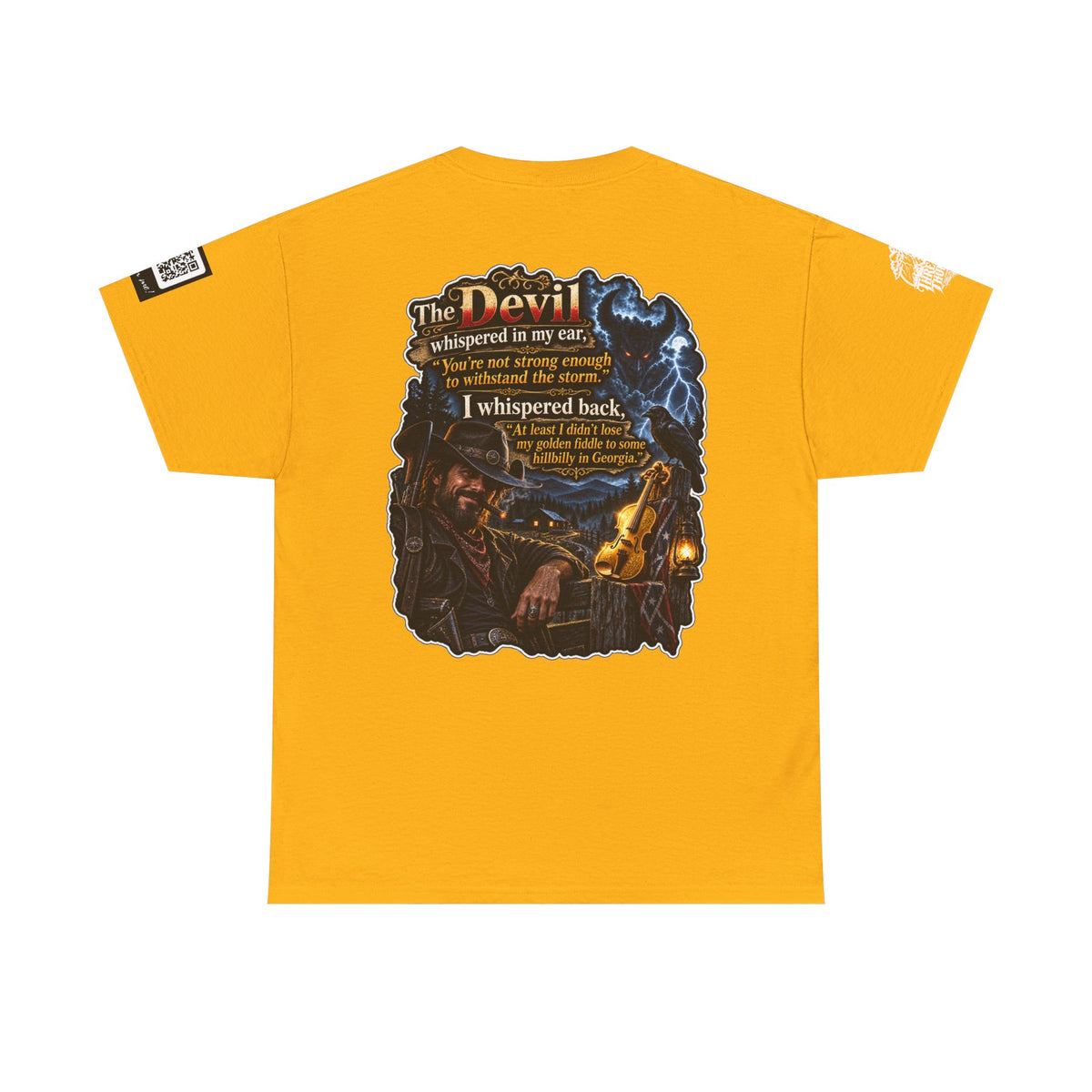 The Devil Whispered About the Storm — Georgia Hillbilly Back Graphic Tee