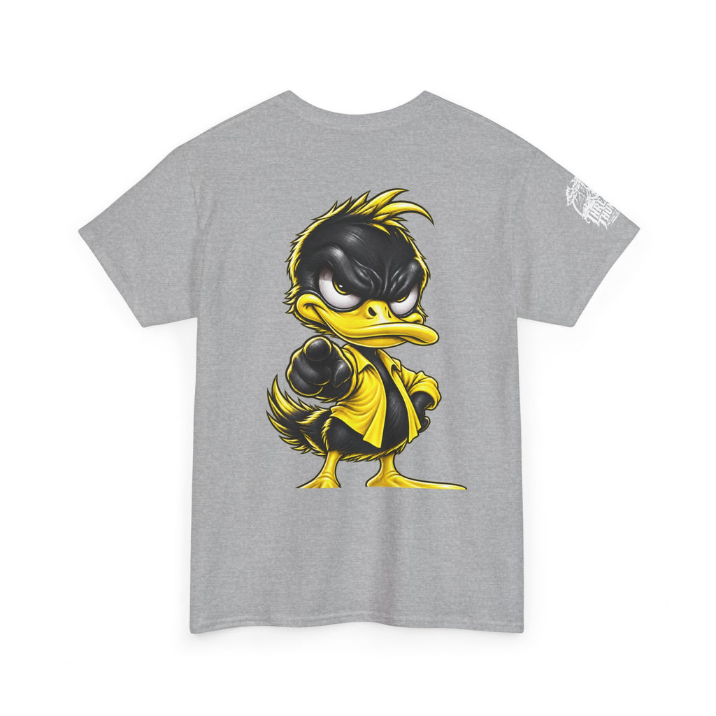 Yellow Rebel Duck Character Back Graphic Tee