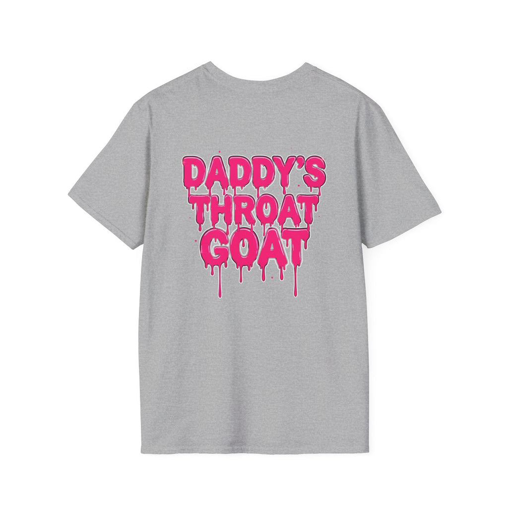 Graphic Tee — "Daddy's Throat" Drip Lettering Shirt