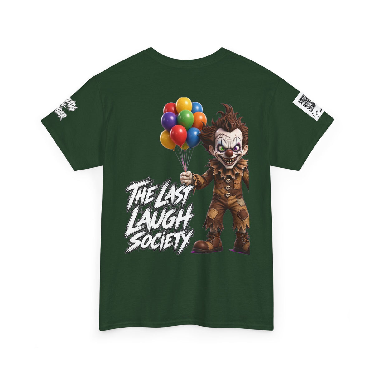 The Last Laugh Society Tee #120 — Carnival Clown Horror Graphic T-Shirt