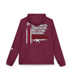 Windbreaker Jacket — '2nd Amendment: Unvaccinated Conservative' Patriotic Rifle Design