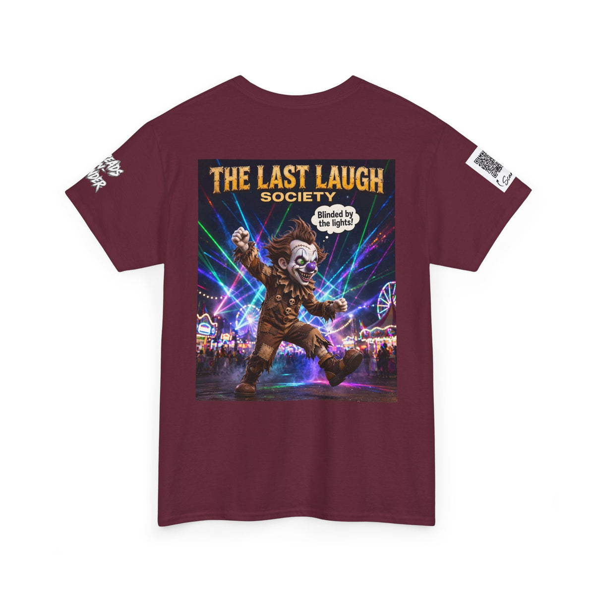 The Last Laugh Society Tee #103 — Carnival Clown Horror Graphic T-Shirt
