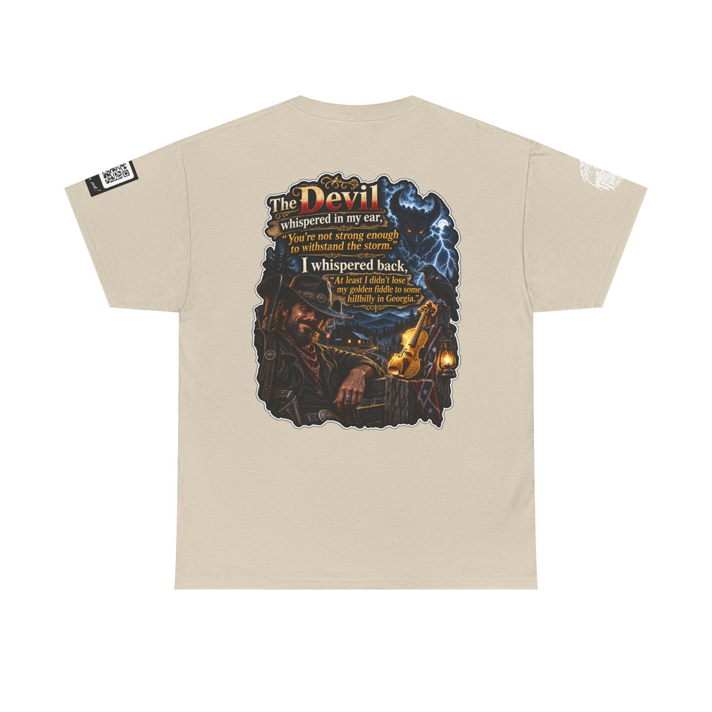 The Devil Whispered About the Storm — Georgia Hillbilly Back Graphic Tee