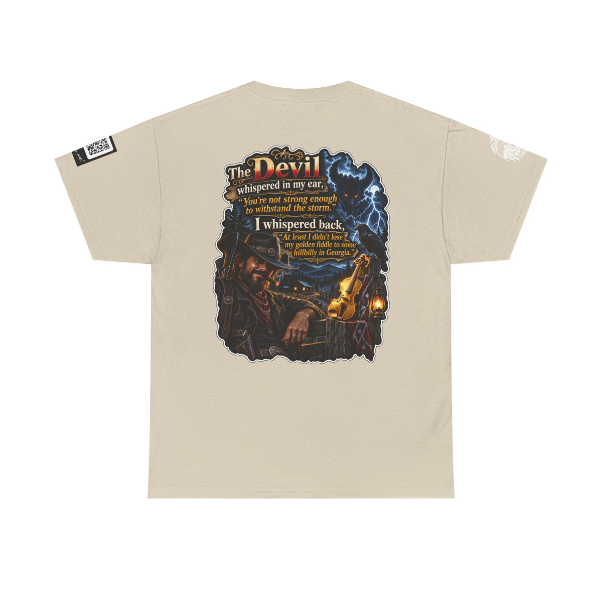 The Devil Whispered About the Storm — Georgia Hillbilly Back Graphic Tee