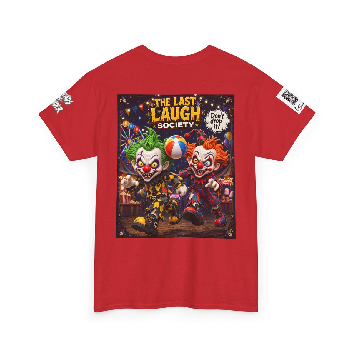 The Last Laugh Society Tee #137 — Carnival Clown Horror Graphic T-Shirt
