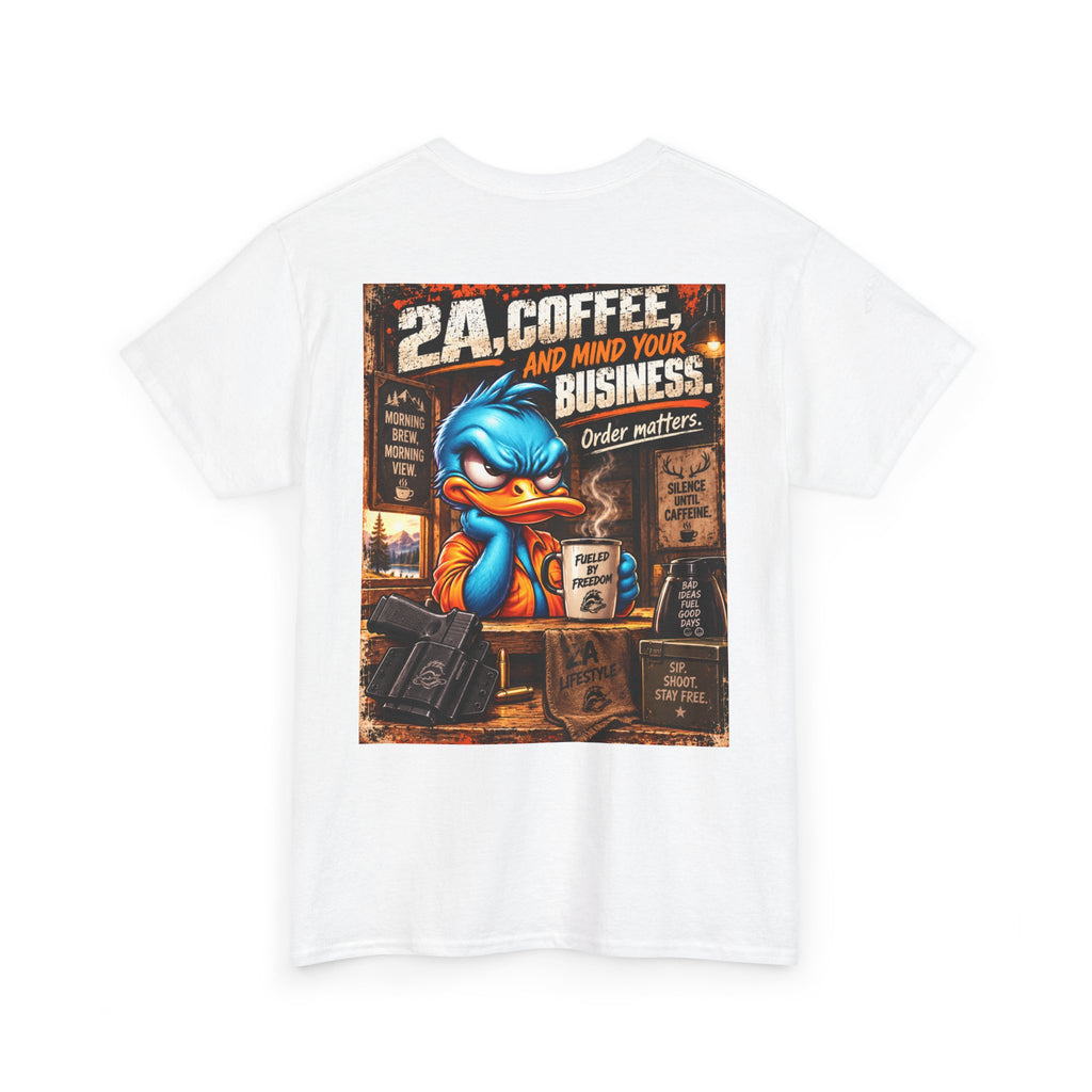 2A, Coffee, and Mind Your Business Back Graphic Tee