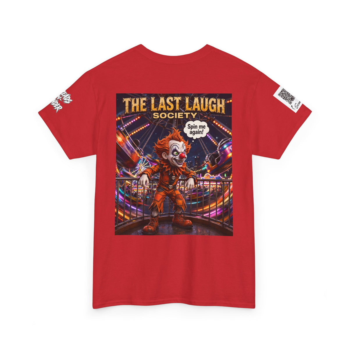 The Last Laugh Society Tee #163 — Carnival Clown Horror Graphic T-Shirt