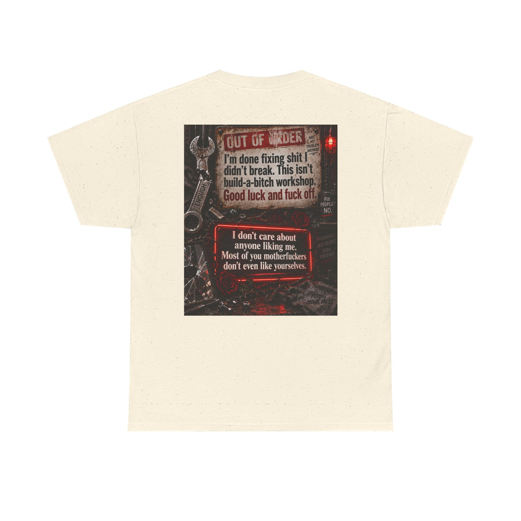Mechanic Workshop T-Shirt — 'Out of Order' Funny Garage Repair Tee