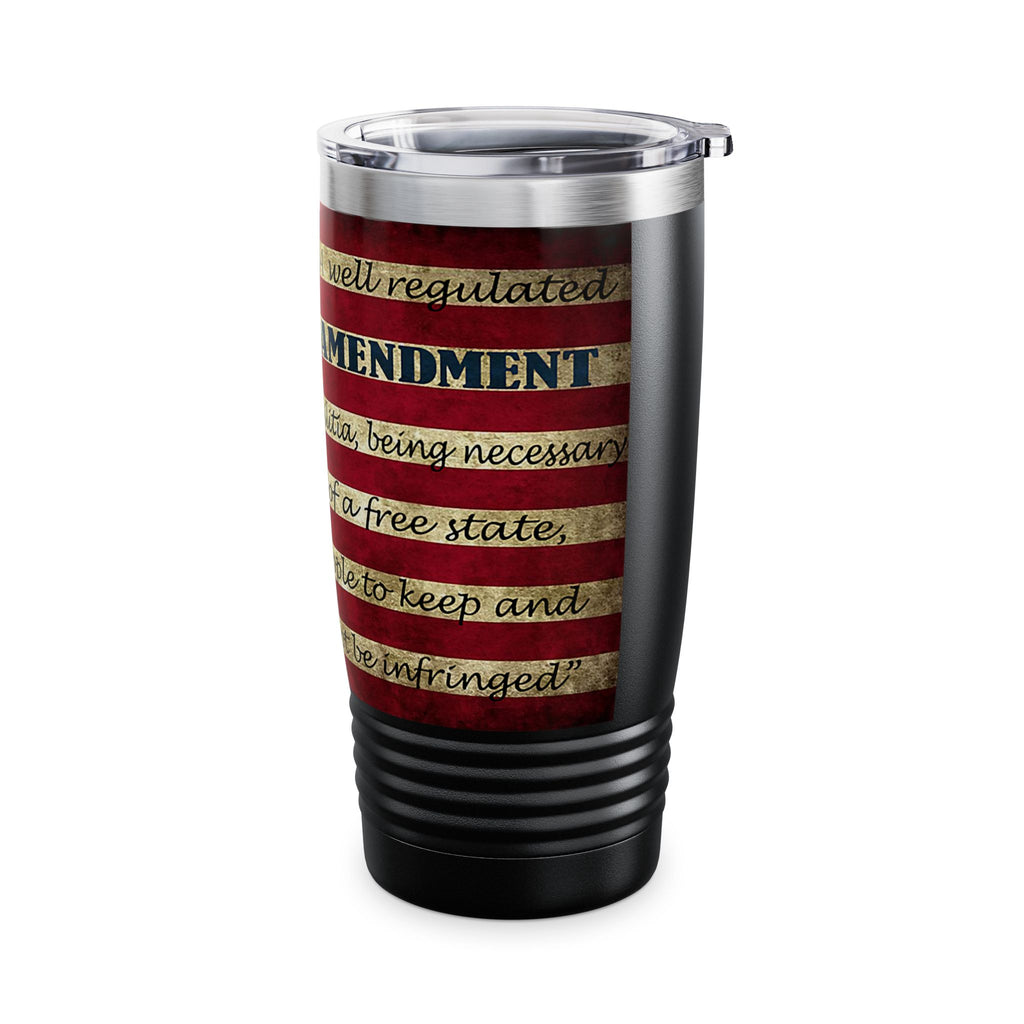 2nd Amendment Flag 20oz Tumbler — Patriotic Ringneck Insulated Cup