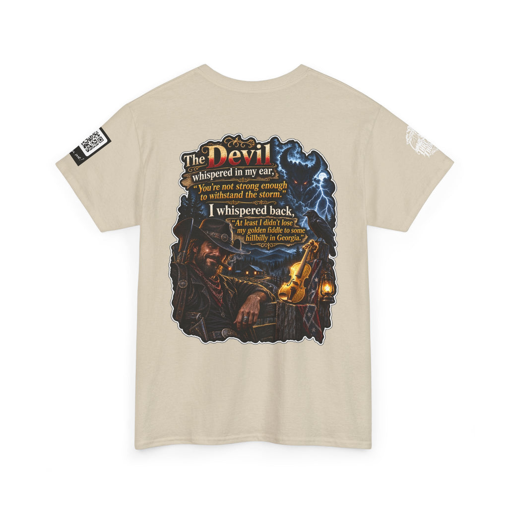 The Devil Whispered About the Storm — Georgia Hillbilly Back Graphic Tee