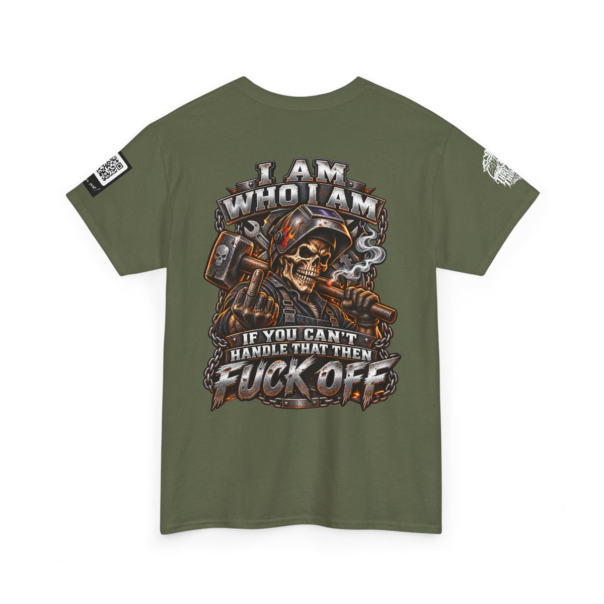 I Am Who I Am — If You Can’t Handle It, Fuck Off Back Graphic Tee