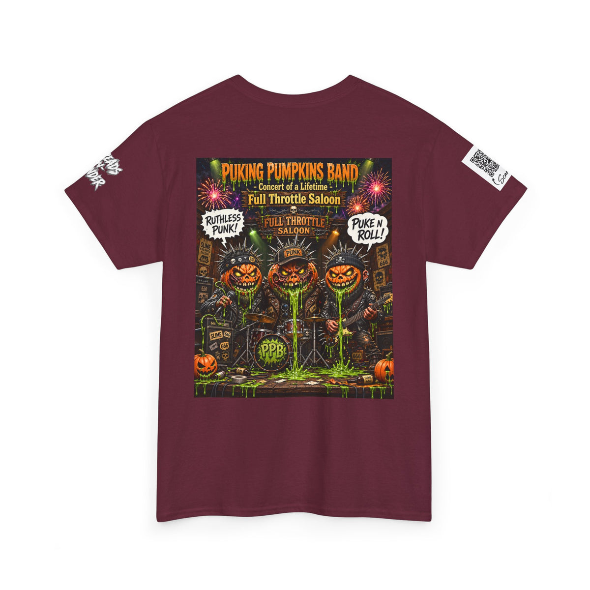 The Puking Pumpkins Punks #8 — Concert of Life - Horror Graphic T-Shirt