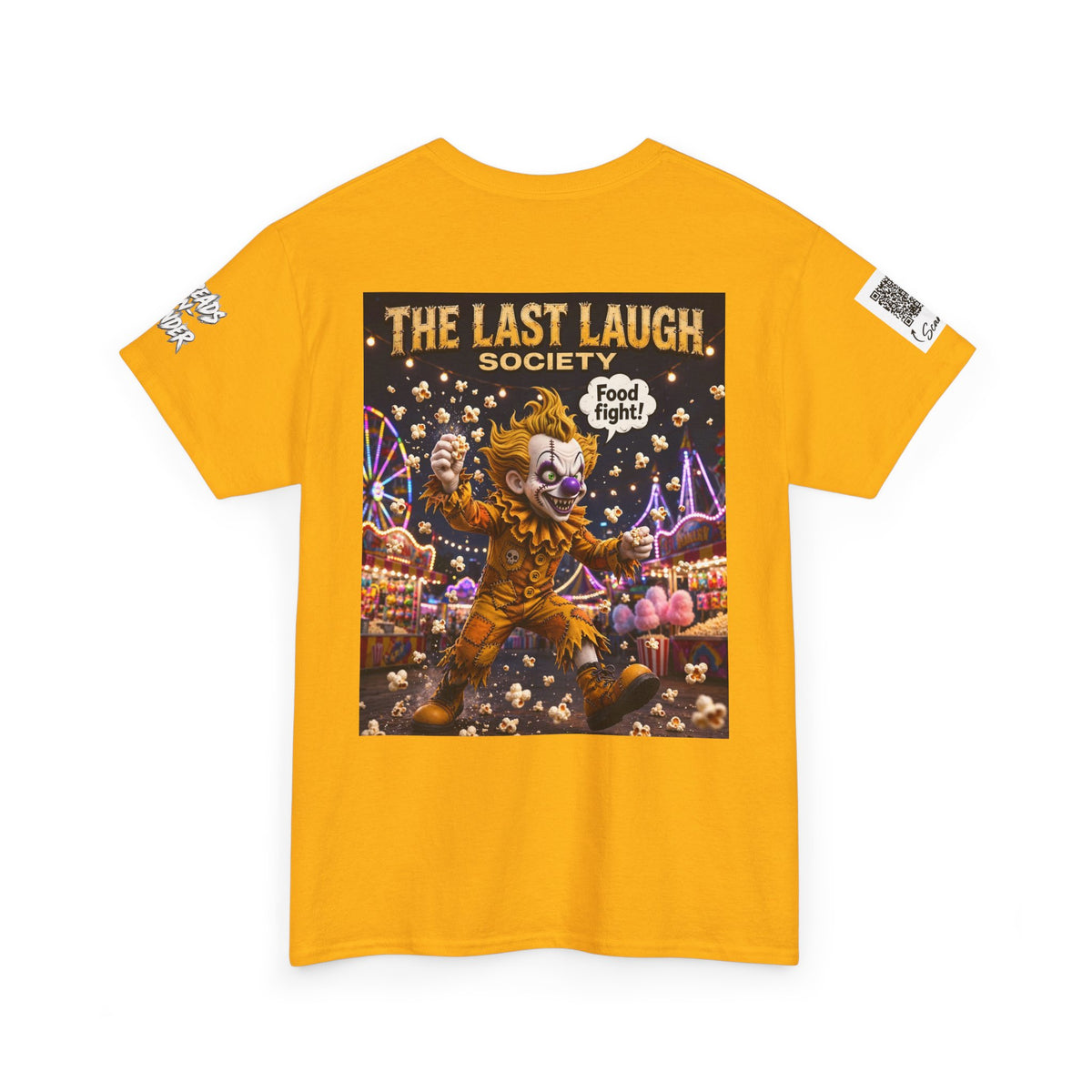 The Last Laugh Society Tee #158 — Carnival Clown Horror Graphic T-Shirt