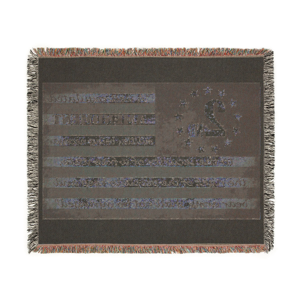 2nd Amendment American Flag Woven Blanket — Patriotic Gun Rights Throw