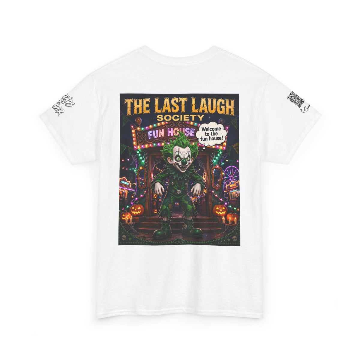 The Last Laugh Society Tee #161 — Carnival Clown Horror Graphic T-Shirt