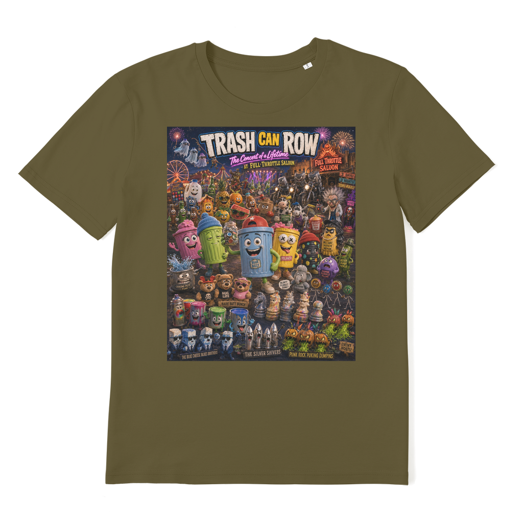 Trash Can Row CONCERT FOR A LIFETIME Premium Organic Adult T-Shirt