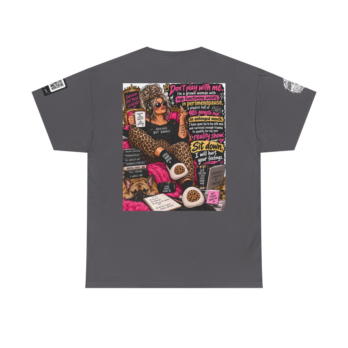 Grown Woman in Premenopause — 90s Gangsta Rap Back Graphic Tee