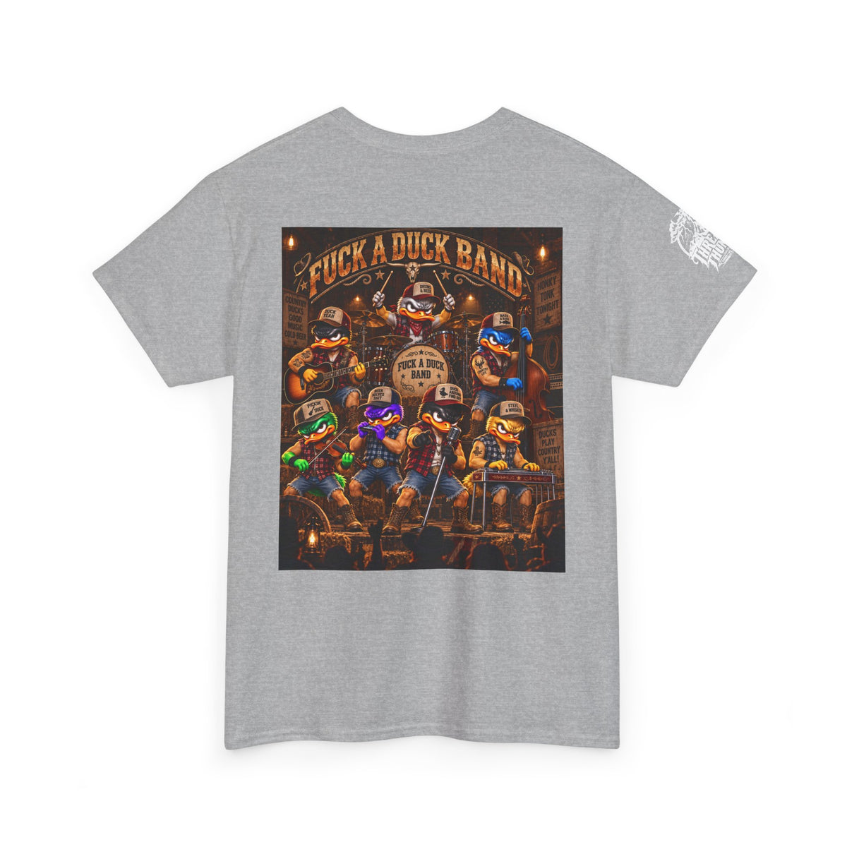 FUCK A DUCK BAND — Honky-Tonk Duck Band Back Graphic Tee