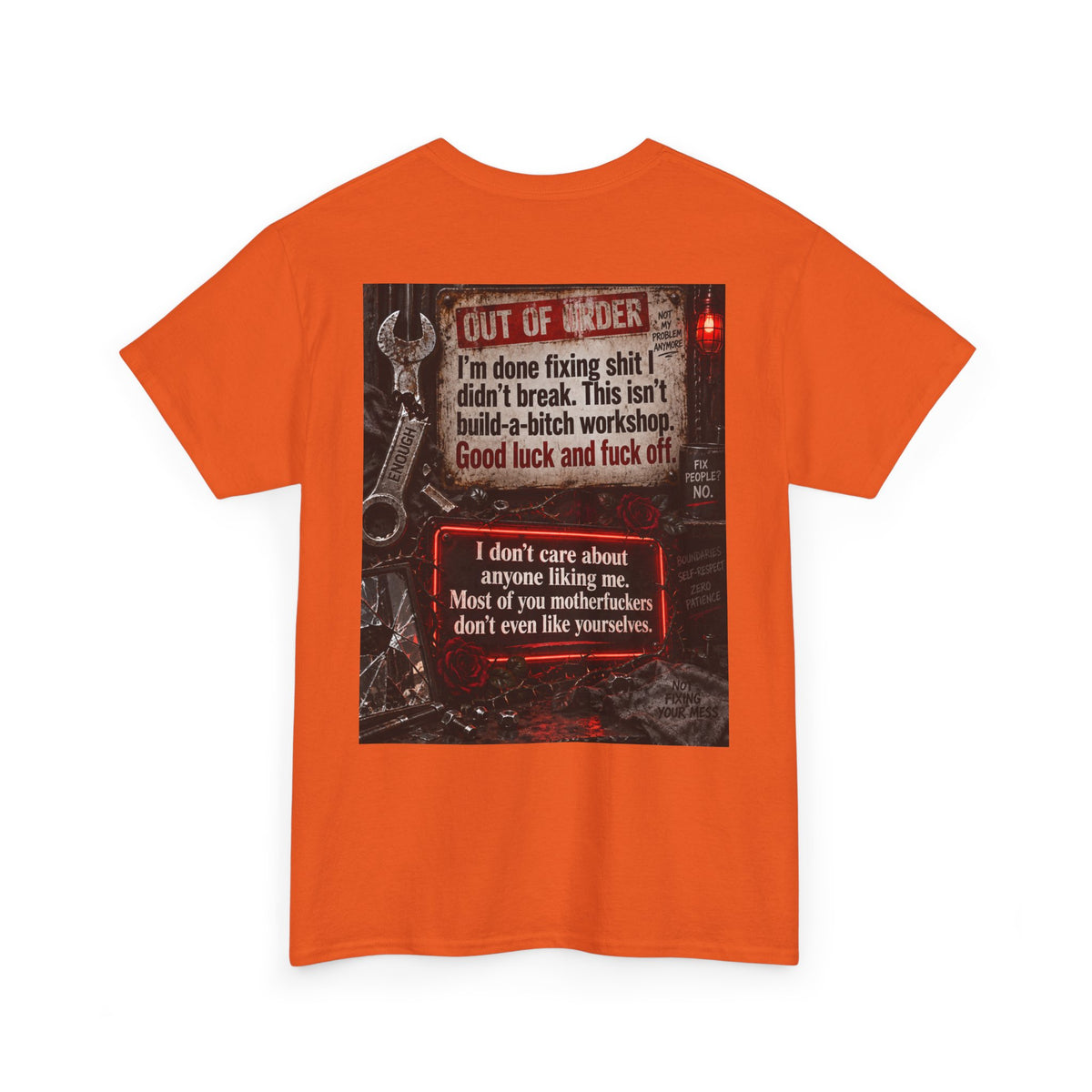 Mechanic Workshop T-Shirt — 'Out of Order' Funny Garage Repair Tee