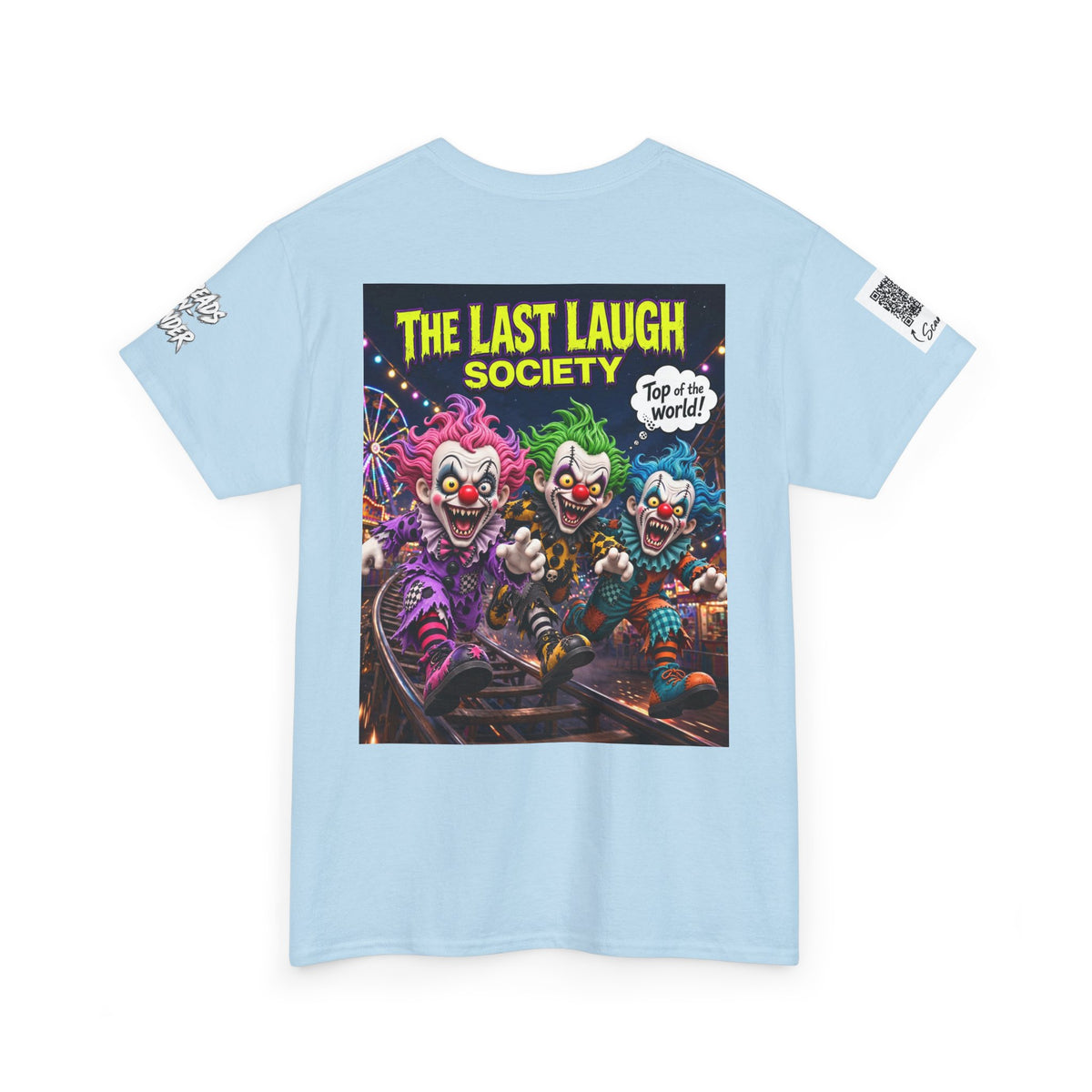 The Last Laugh Society Tee #141 — Carnival Clown Horror Graphic T-Shirt