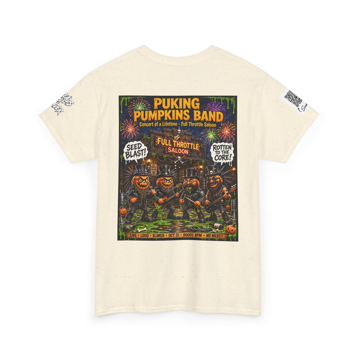 The Puking Pumpkins Band #6 — Concert of Life - Horror Graphic T-Shirt
