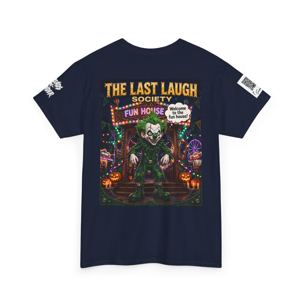The Last Laugh Society Tee #161 — Carnival Clown Horror Graphic T-Shirt