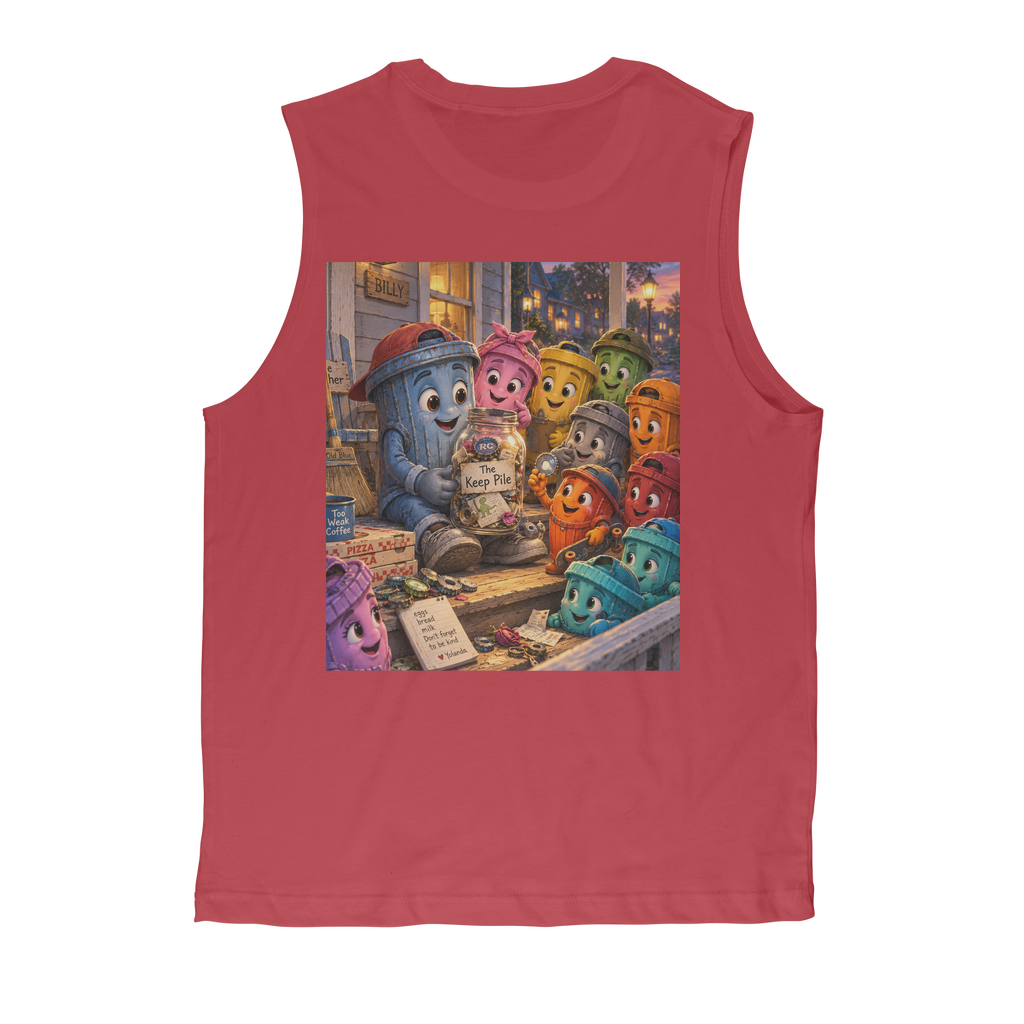 Trash Can Row – Premium Adult Muscle Top