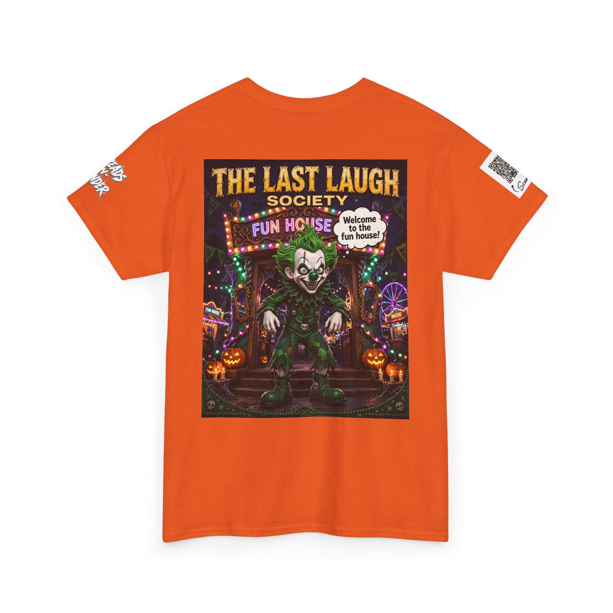 The Last Laugh Society Tee #161 — Carnival Clown Horror Graphic T-Shirt