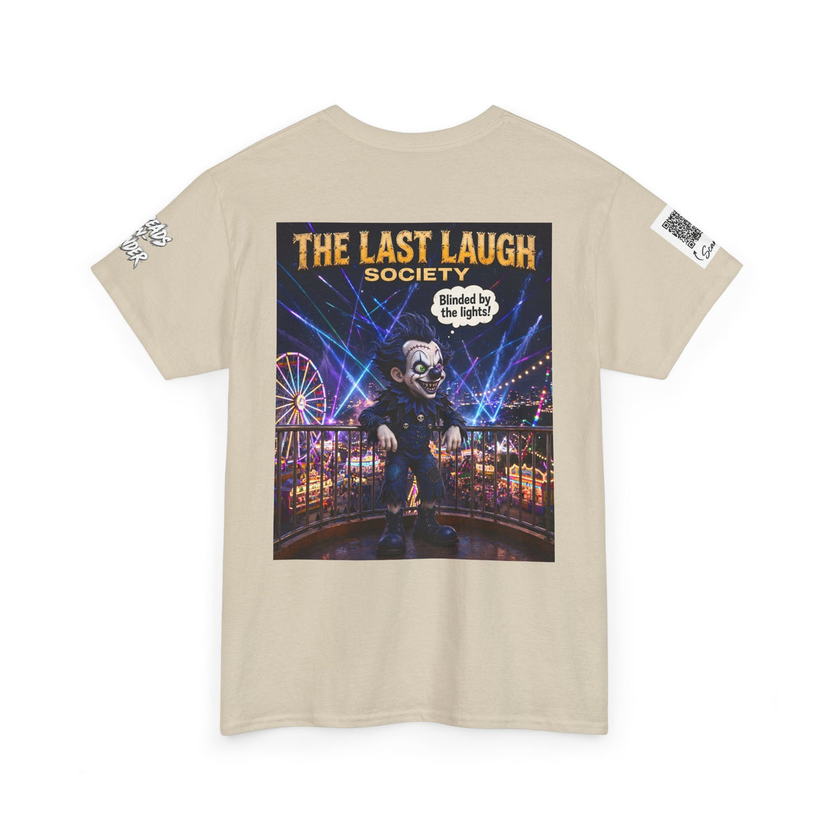 The Last Laugh Society Tee #118 — Carnival Clown Horror Graphic T-Shirt