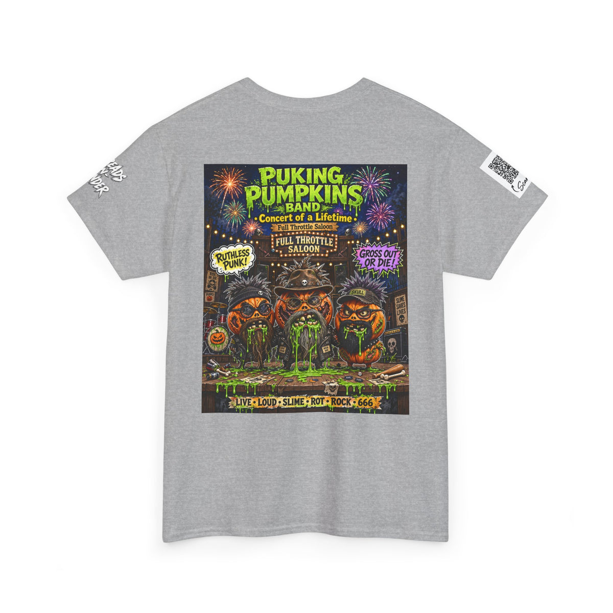 The puking Pumpkins Band #00— Concert of Life - Horror Graphic T-Shirt