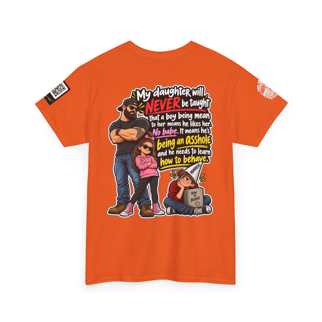 My Daughter Won’t Learn That Mean Boys Like Her Back Graphic Tee