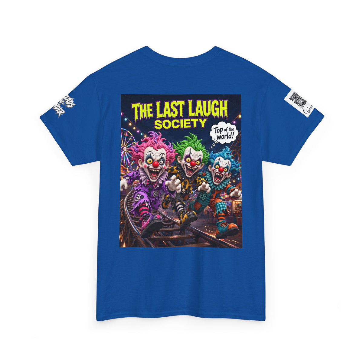 The Last Laugh Society Tee #141 — Carnival Clown Horror Graphic T-Shirt