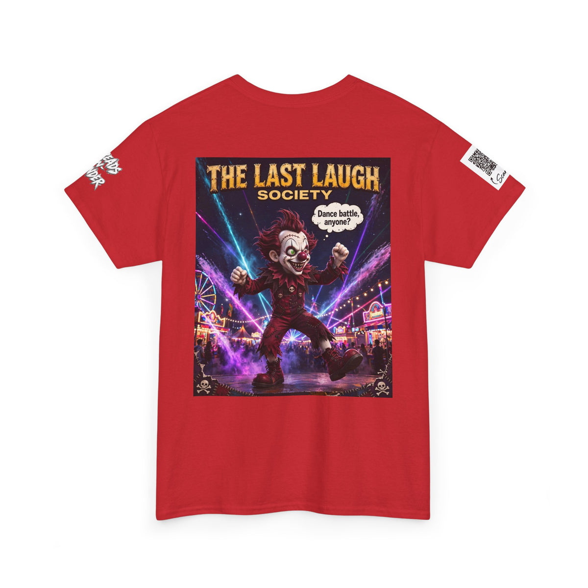 The Last Laugh Society Tee #107 — Carnival Clown Horror Graphic T-Shirt