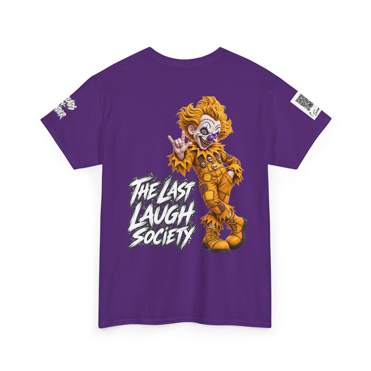 Copy of The Last Laugh Society Tee #119 — Carnival Clown Horror Graphic T-Shirt