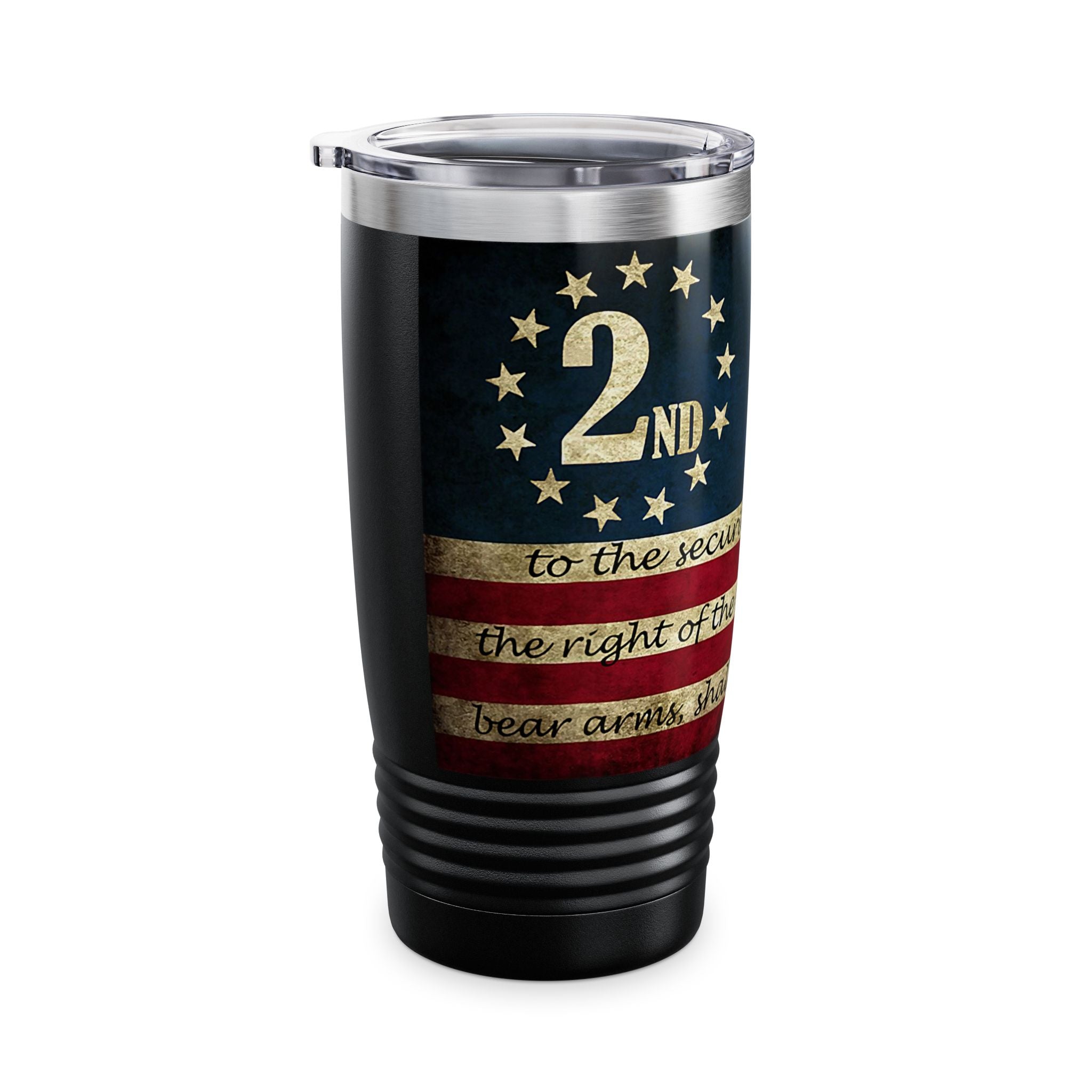 2nd Amendment Flag 20oz Tumbler — Patriotic Ringneck Insulated Cup
