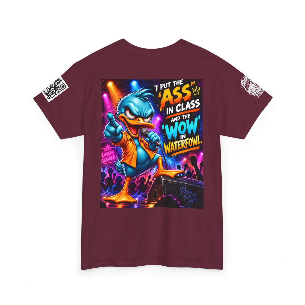 I Put the Ass in Class and the Wow in Waterfowl Back Graphic Tee