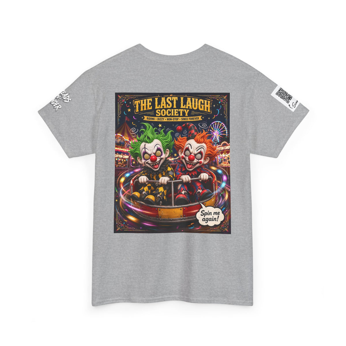 The Last Laugh Society Tee #139 — Carnival Clown Horror Graphic T-Shirt