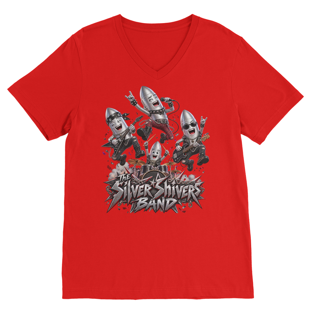 The Silver Shivers Band Classic V-Neck T-Shirt