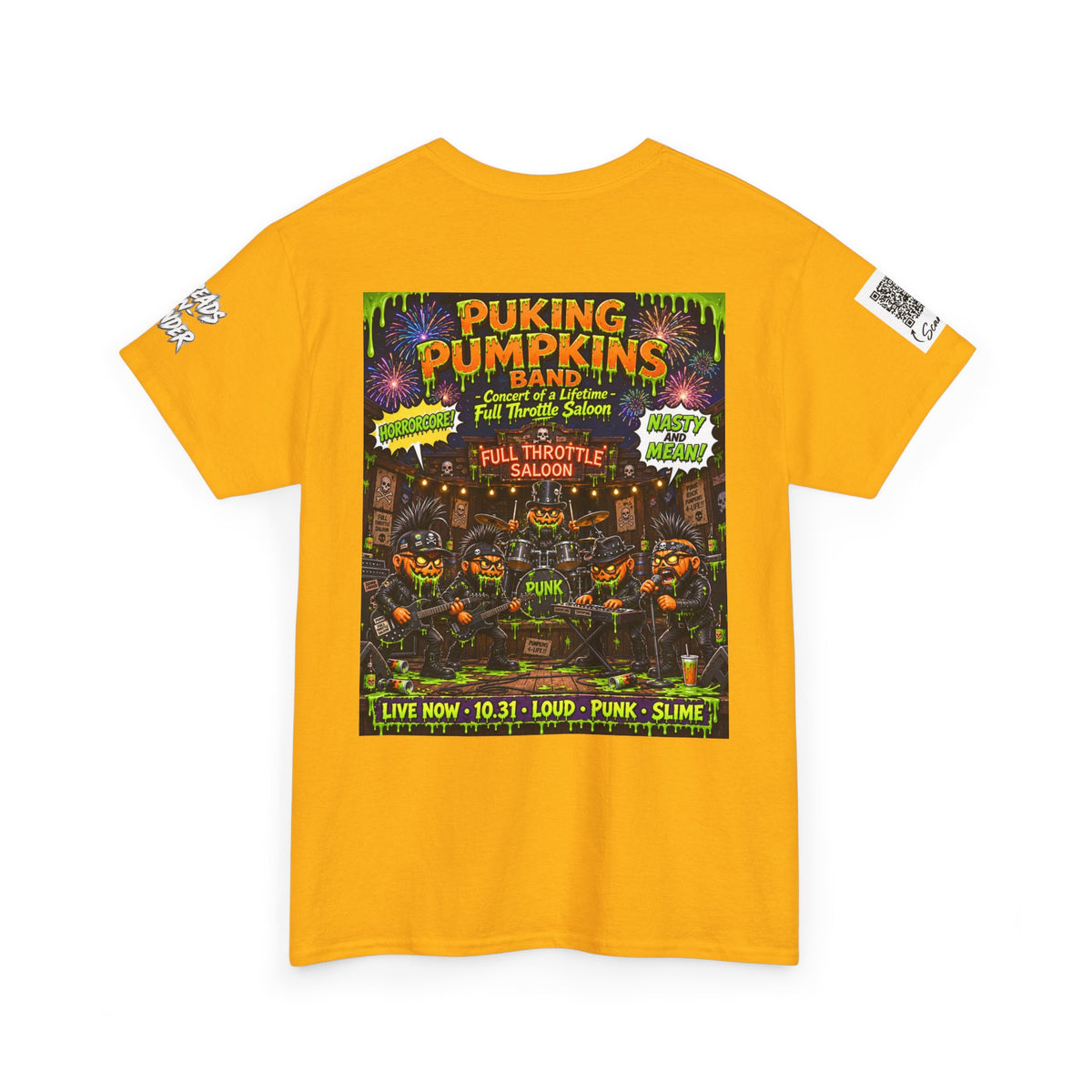 The Puking Pumpkins Punks #2 — Concert of Life - Horror Graphic T-Shirt