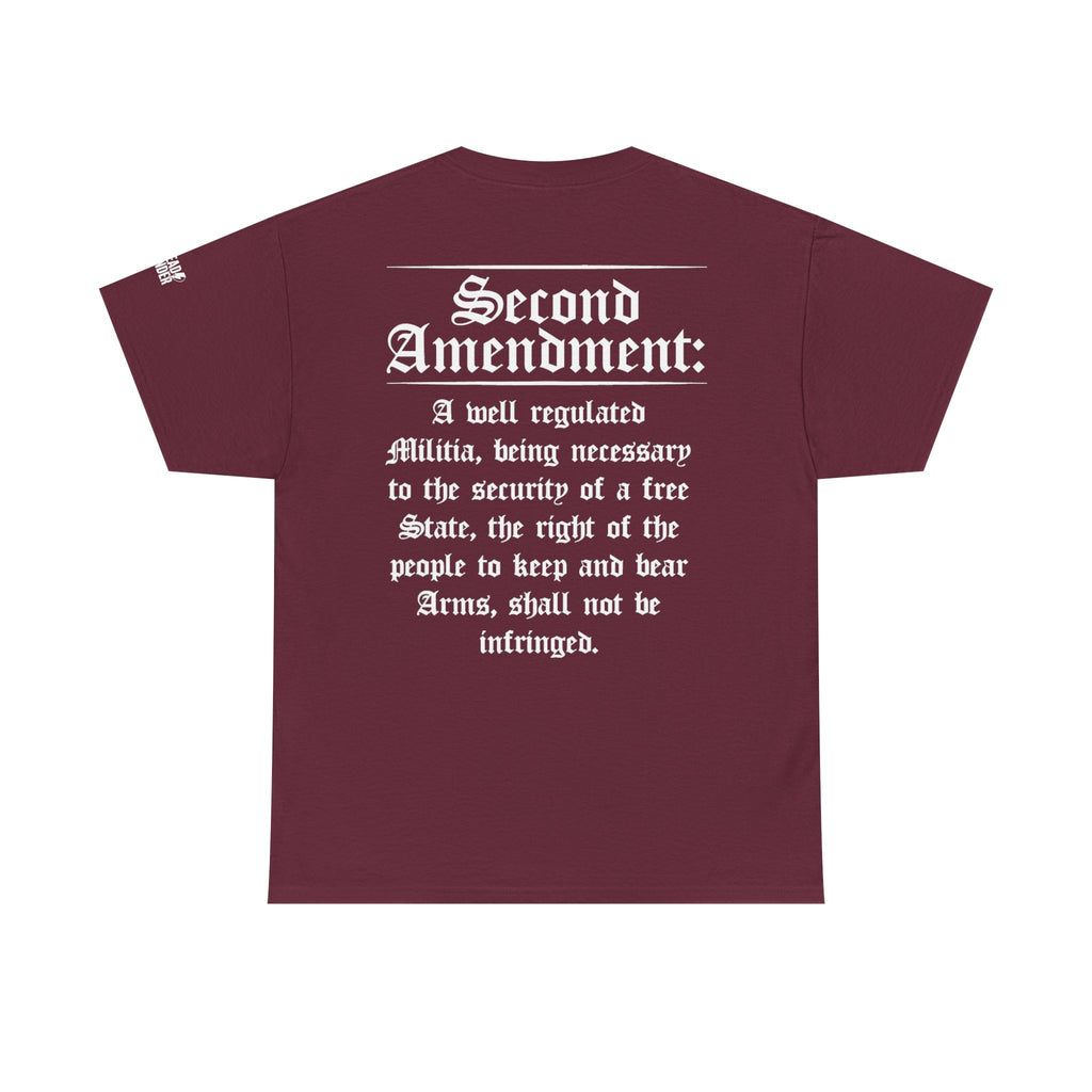 Second Amendment T-Shirt — Constitution Quote Flag Tee