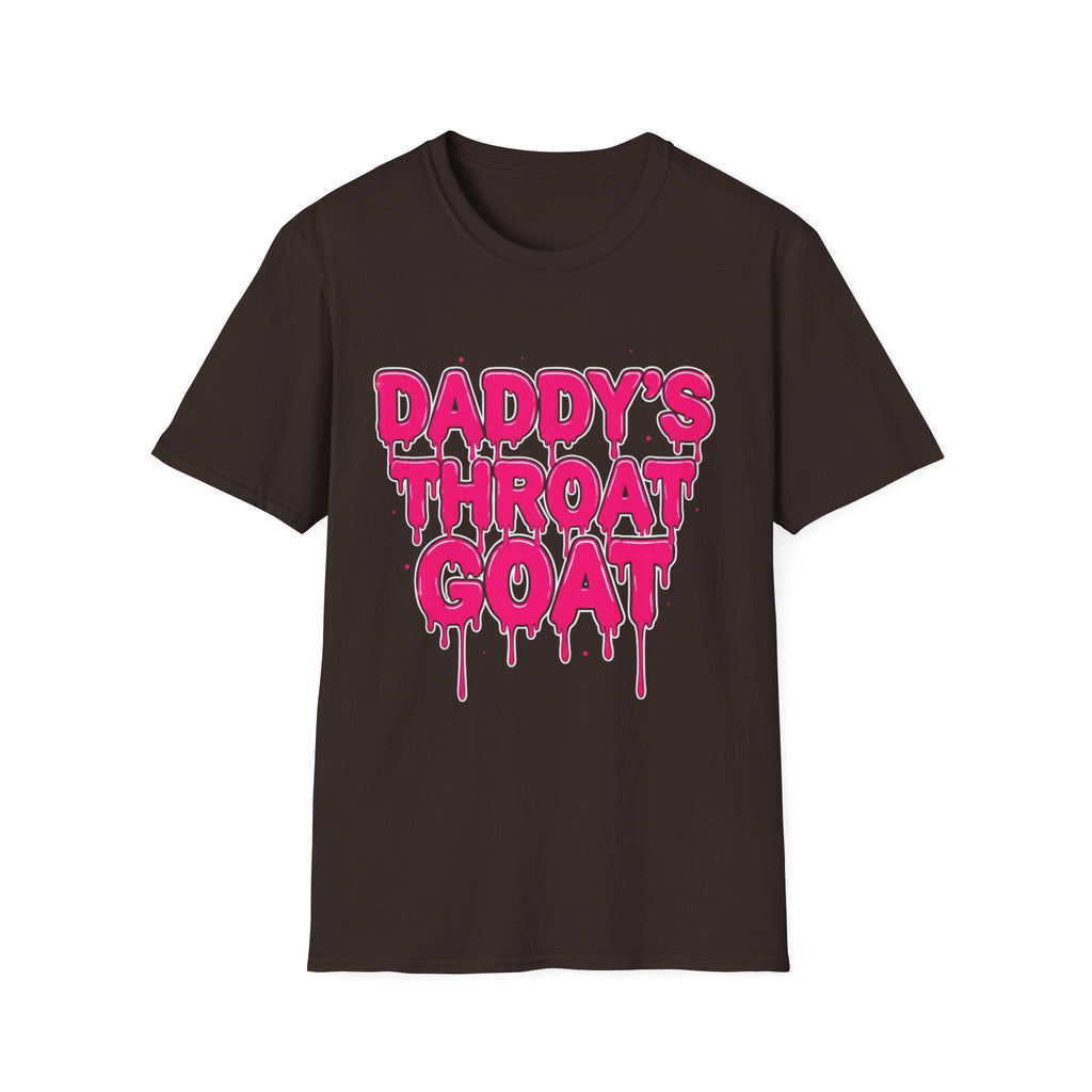 Graphic Tee — "Daddy's Throat" Drip Lettering Shirt