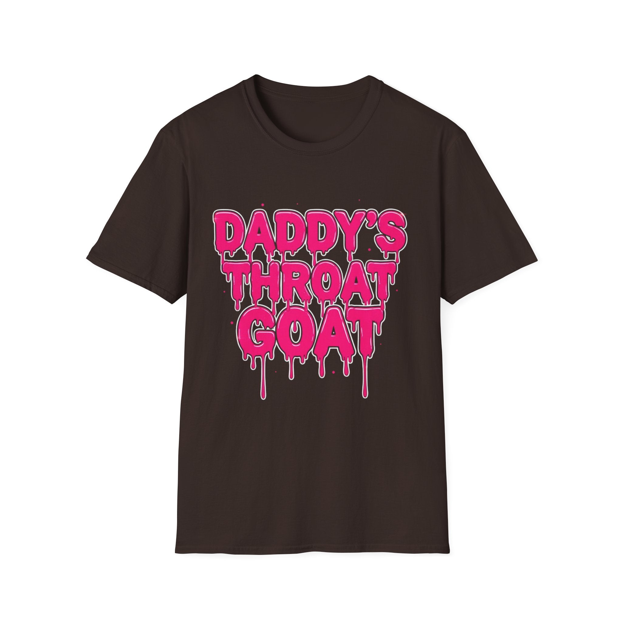 Graphic Tee — "Daddy's Throat" Drip Lettering Shirt