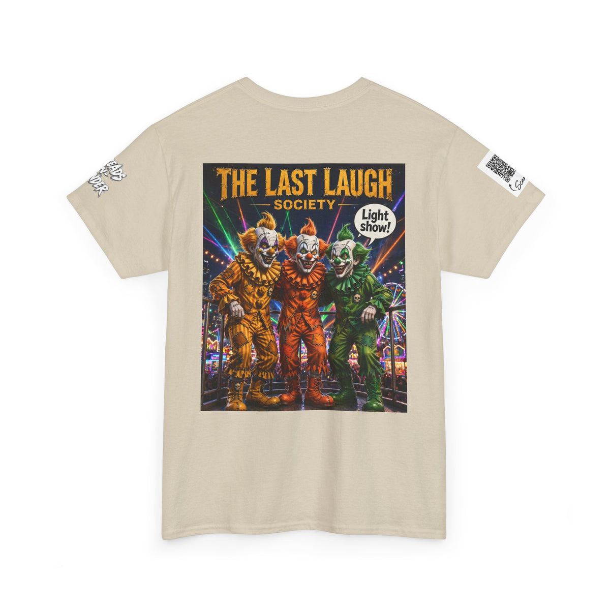 The Last Laugh Society Tee #150 — Carnival Clown Horror Graphic T-Shirt