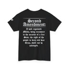 Second Amendment T-Shirt — Constitution Quote Flag Tee