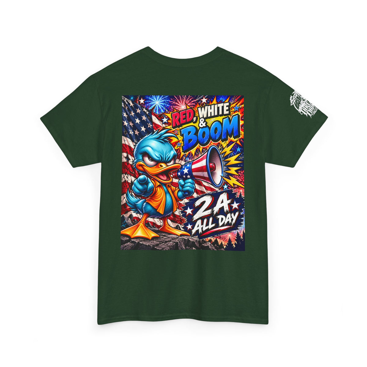 Red, White & Boom Patriotic Duck Back Graphic Tee