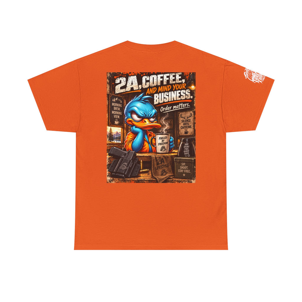 2A, Coffee, and Mind Your Business Back Graphic Tee