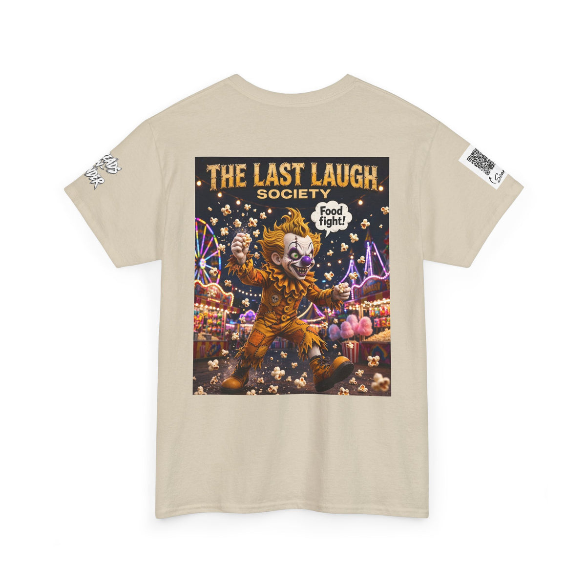 The Last Laugh Society Tee #158 — Carnival Clown Horror Graphic T-Shirt